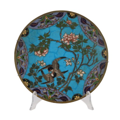 Cloisonnè Plate Copper Japan XIX-XX Century