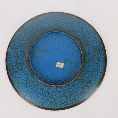 Assiette Cloisonné Cuivre Japon XIX-XX Siècle