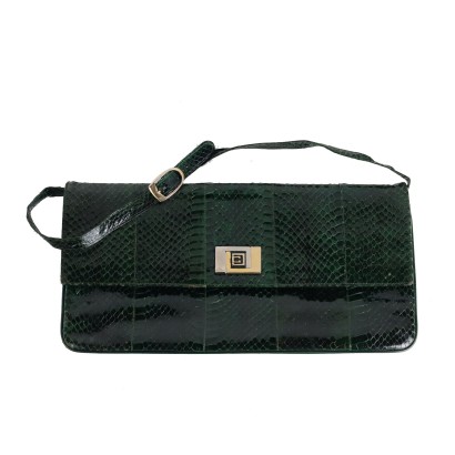 Borsa Vintage in Pelle Verde