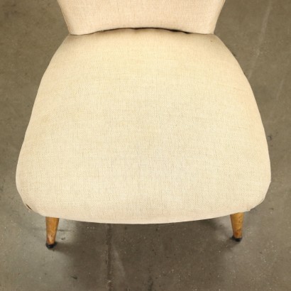 Paire de Fauteuils Tissu Italie Années 1950-1960