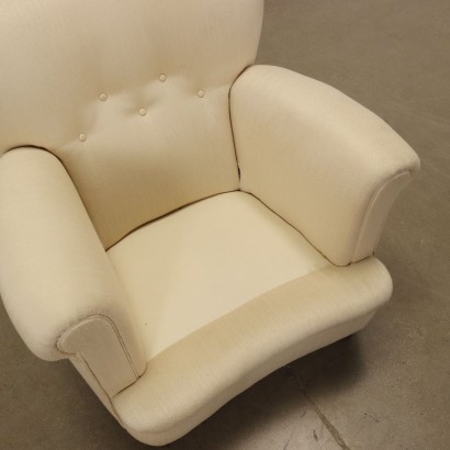 Fauteuil Tissu Italie Années 1950