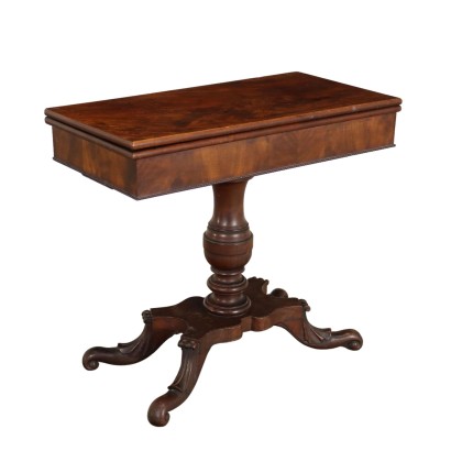 Game Table Mahogany Italy XIX Century