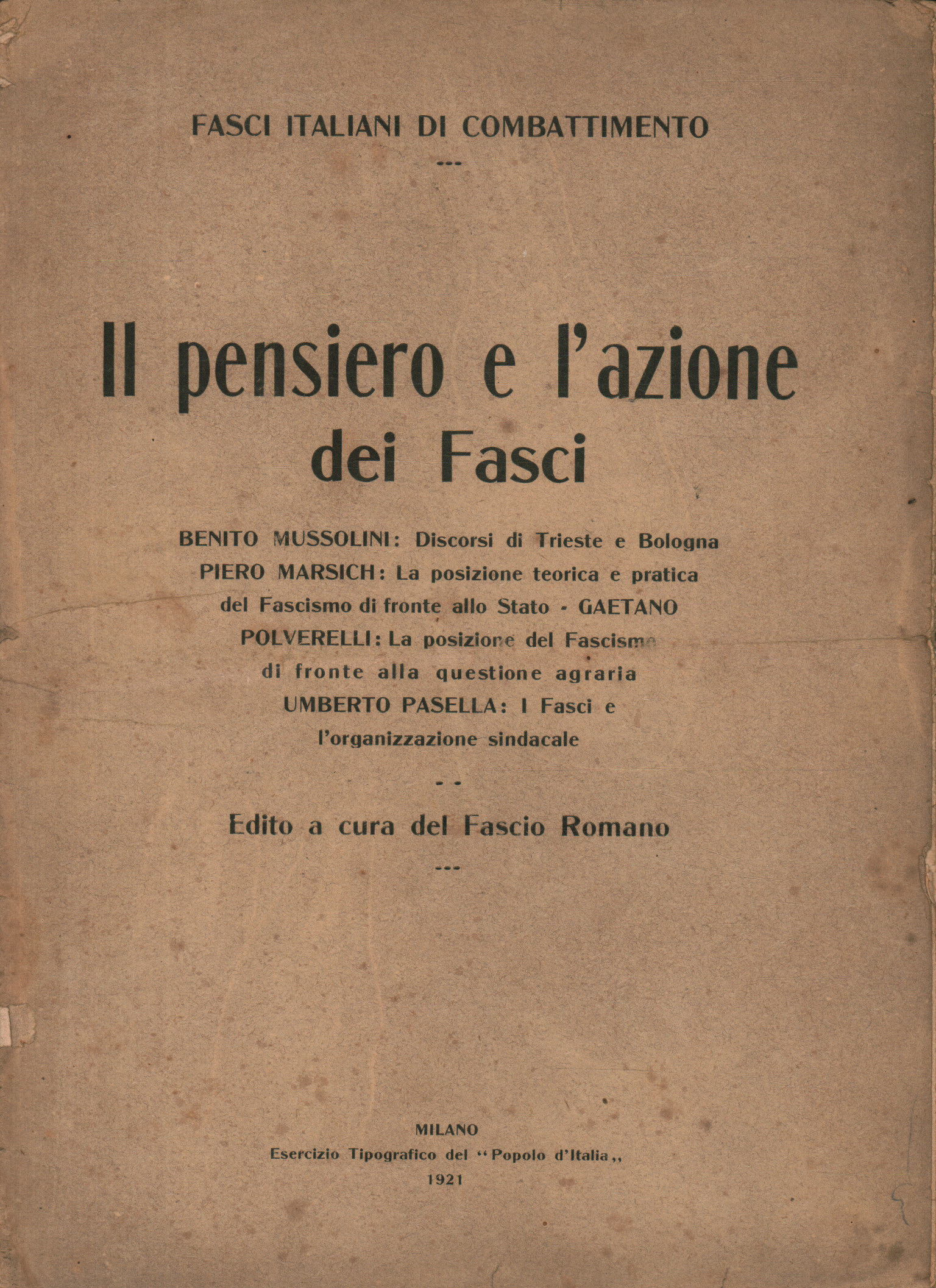 El pensamiento y la acción del Fa