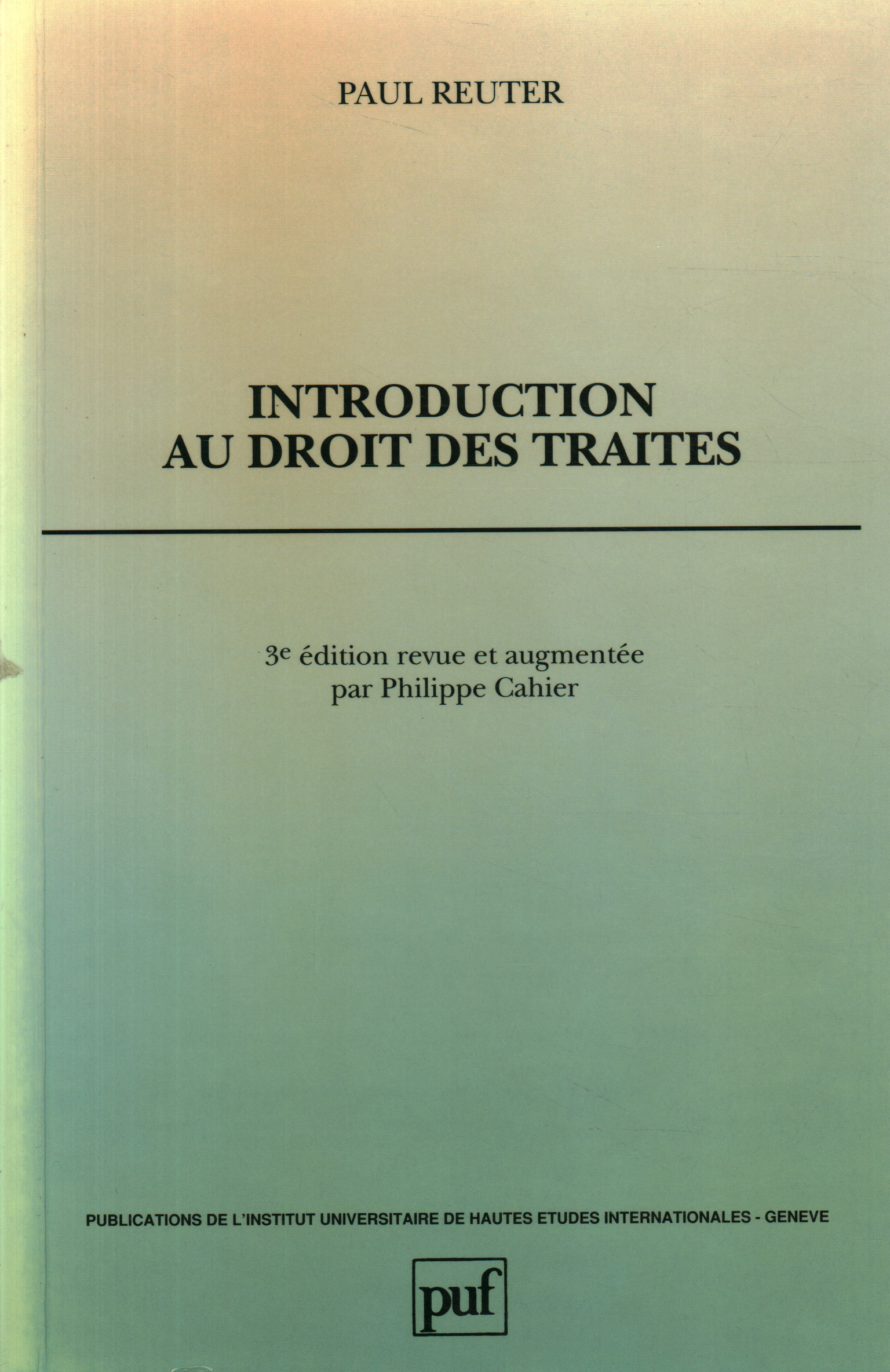 Introduction au droit des traités