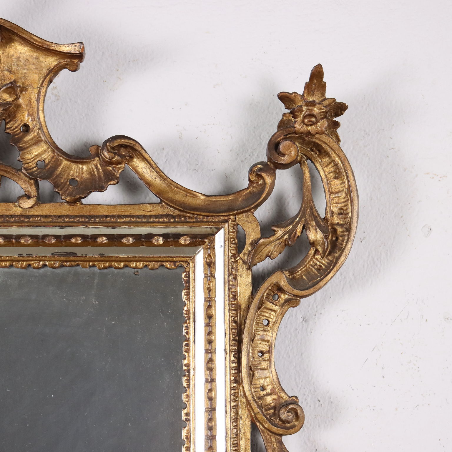 Miroirs Muraux Octogonaux Vintage en Bois et Bronze, Set de 2 en vente sur  Pamono
