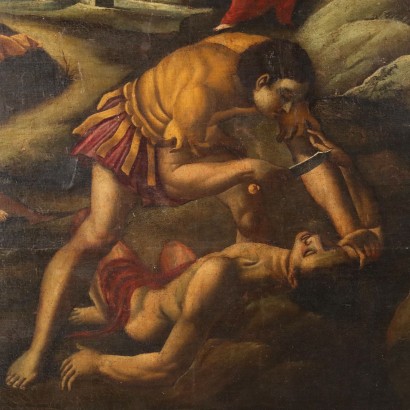 arte, arte italiano, pintura italiana antigua, pintura de gran tema mitológico, la fábula de Apolo y Marsyas