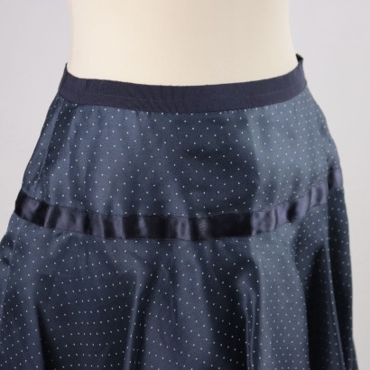 ,Falda Organza Azul Vintage