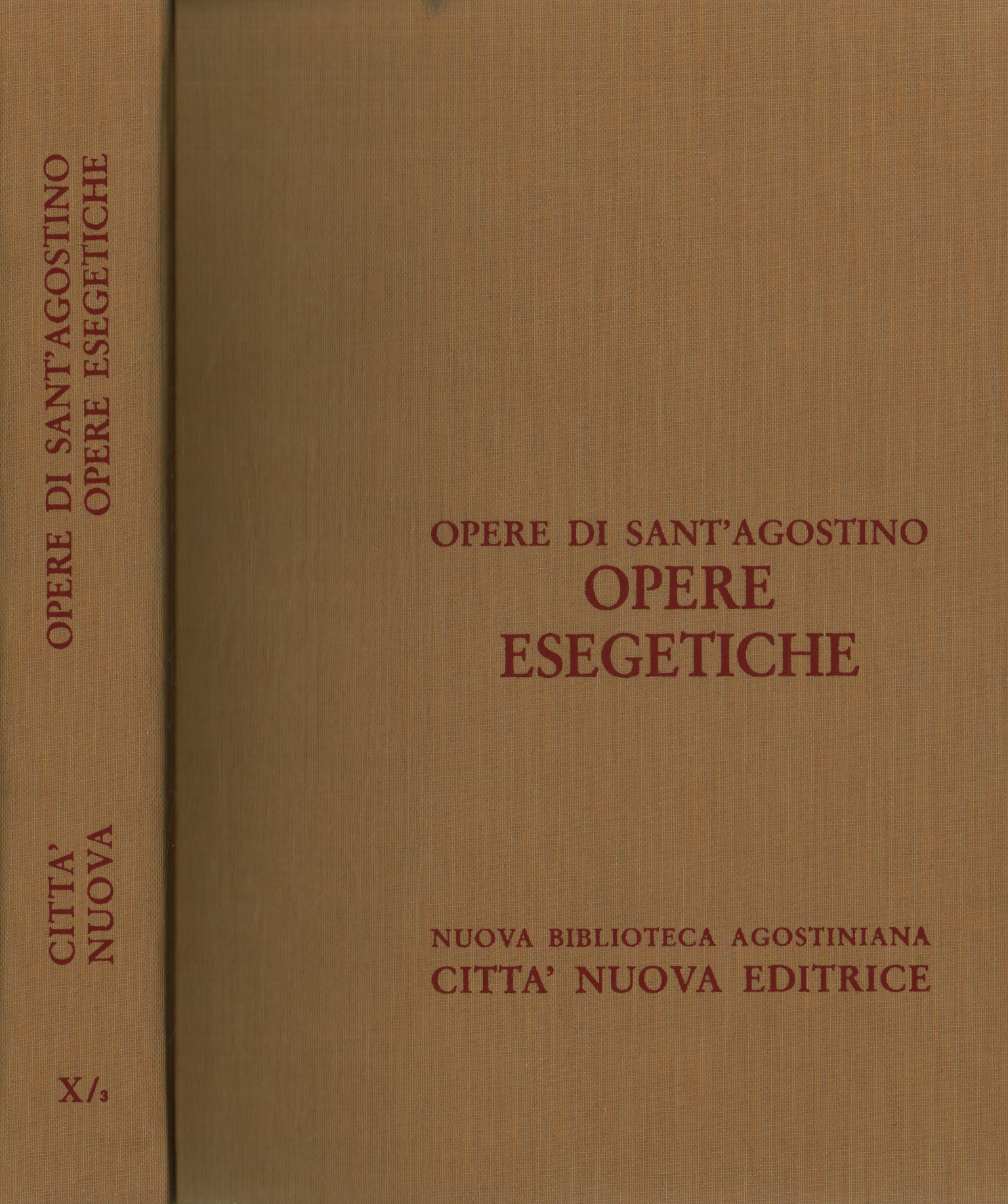 Opere di Sant'Agostino. Opere e