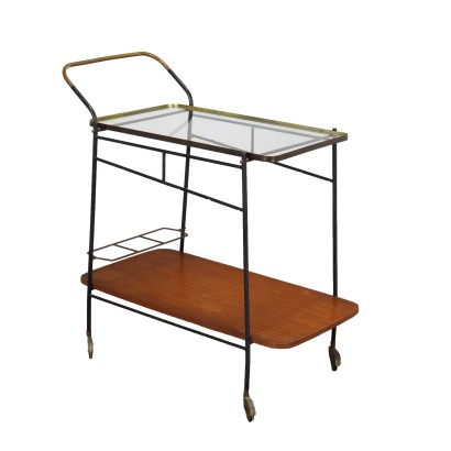 Service Trolley Mahogany Italy 1960s