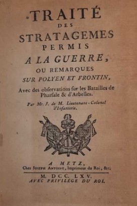 Traité des stratagemes permis a la%, Traité des stratagemes permis a la%, Traité des stratagemes permis a la%, Traité des stratagemes permis à%, Traité des stratagemes permis à%, Traité des stratagemes permis à%