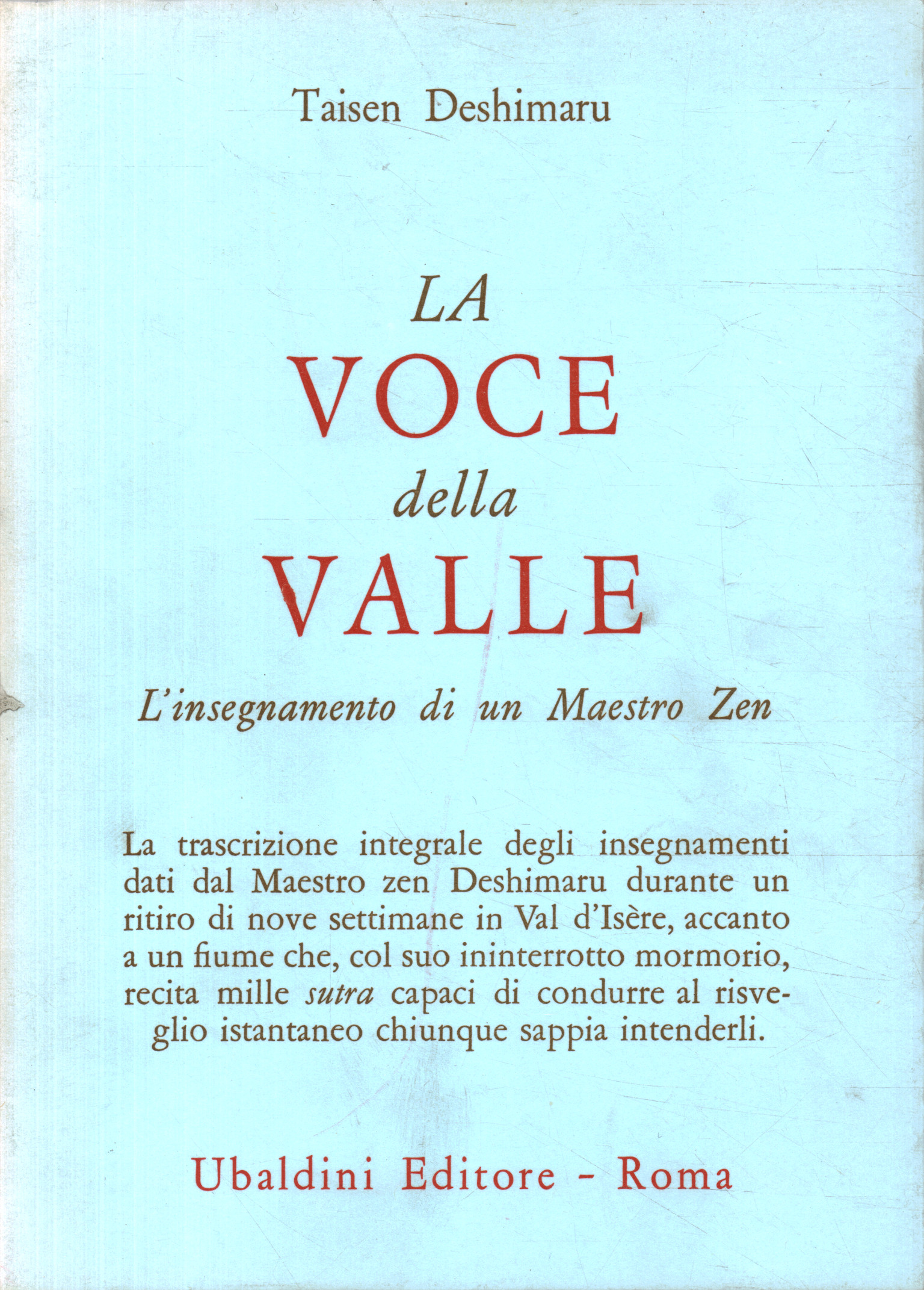 La voce della valle. L'insegnam