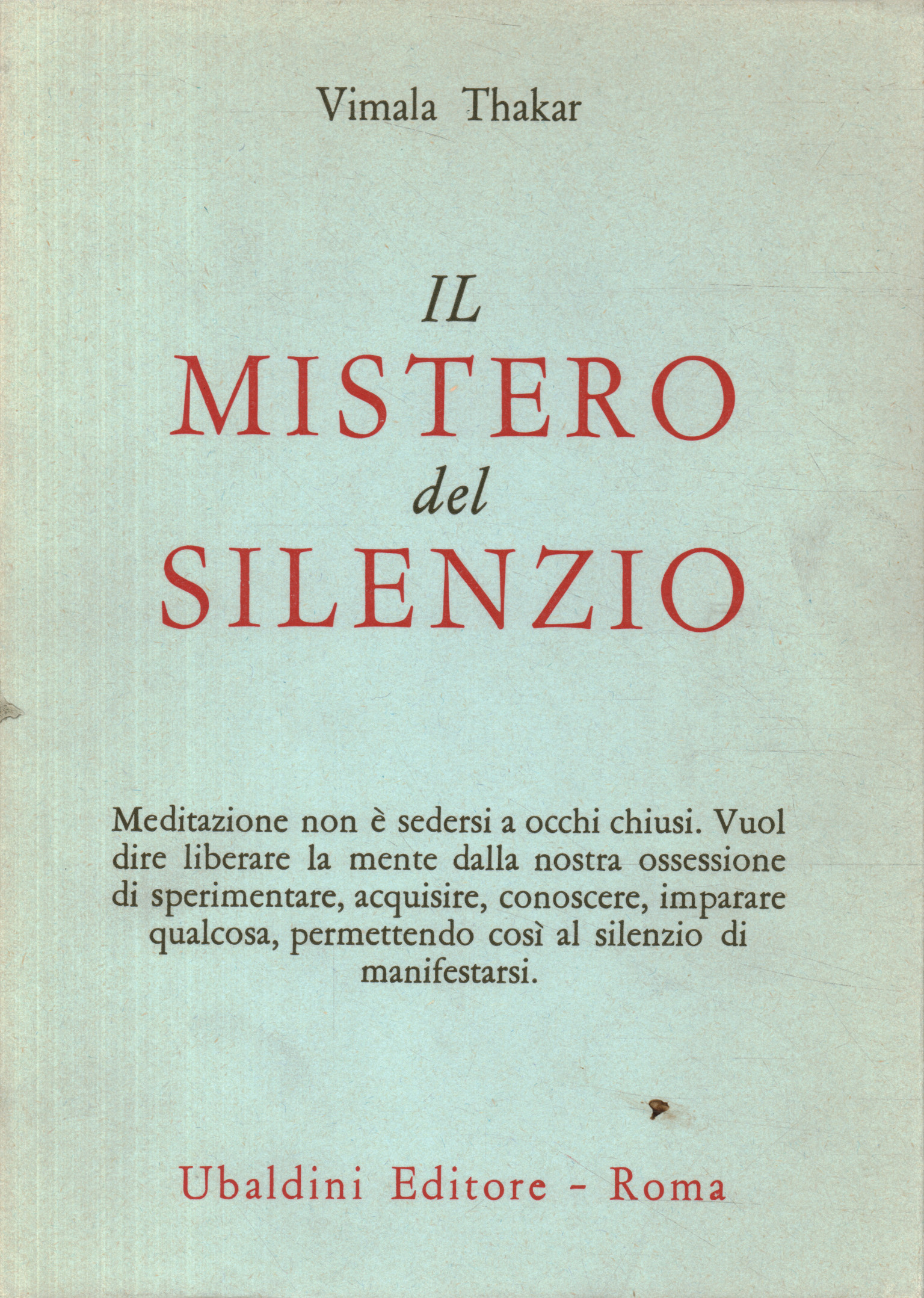 Il mistero del silenzio