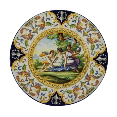 Assiette Céramique Italie XXe Siècle