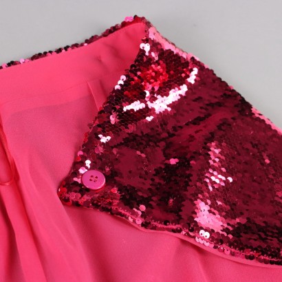 Minifalda Full Lentejuela Fucsia Pinko