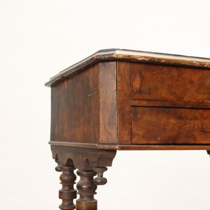 Table de Travail Louis Philippe Noyer Italie XIXe Siècle