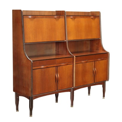 Cupboard Teak Veneer Italy 1960s